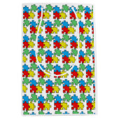 Jigsaw Puzzle Pieces Design Medium Cadeauzakje (Voorkant)