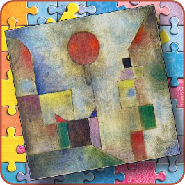 JIGSAW PUZZLE - "Rode ballon" - Paul Klee Art Afbe Legpuzzel