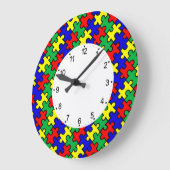 Jigsaw Puzzle Seamless Pattern-22675 Grote Klok (Hoek)