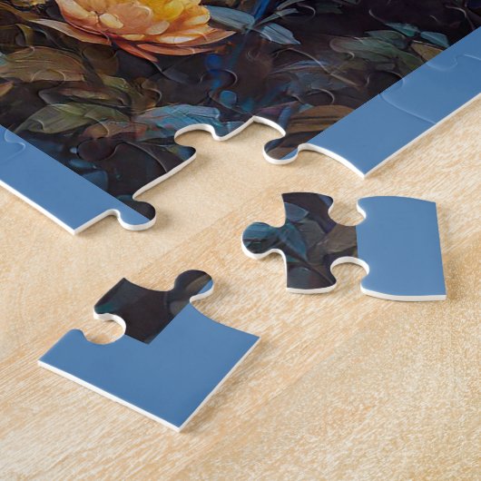 JIGSAW PUZZLE - The Moon Over Mountains & Creek Legpuzzel (Zijkant)