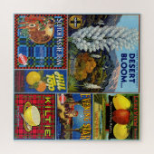 JIGSAW PUZZLE - Woestijnbloei: Kratelabels produce Legpuzzel (Horizontaal)