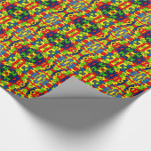 JIGSAW PUZZLE wrappapier Cadeaupapier (Hoek)