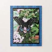 Jigsaw Puzzle Zwart Swallowtail Legpuzzel (Verticaal)
