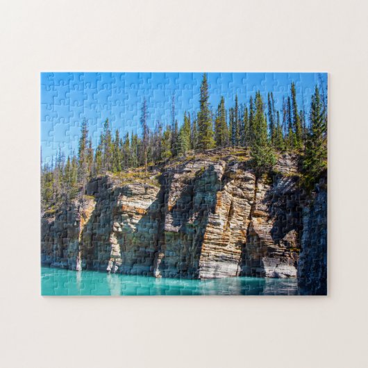 Jigsaws Athabasca River Jasper Canada. Legpuzzel (Horizontaal)