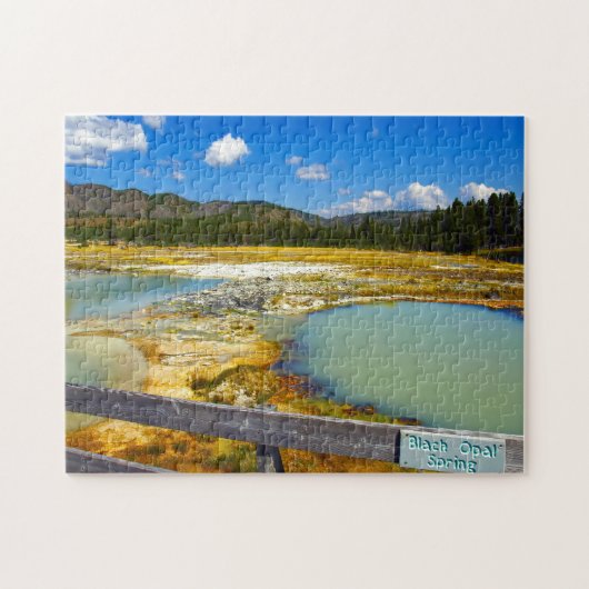 Jigsaws Black Opal Springs Yellowstone. Legpuzzel (Horizontaal)