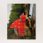 Jigsaws Clinton New Jersey Rode Molen. Legpuzzel (Verticaal)