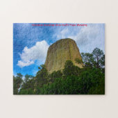 Jigsaws Devils Tower Wyoming USA. Jigzaag Puzzle Legpuzzel (Horizontaal)