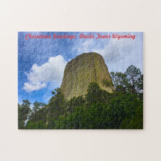 Jigsaws Devils Tower Wyoming USA. Legpuzzel (Horizontaal)