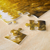 Jigsaws Janet's Foss waterval Noord-Yorkshire. Legpuzzel (Zijkant)