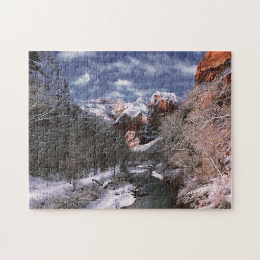 Jigsaws maagdelijke rivier Zion National Park. Legpuzzel (Horizontaal)