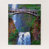 Jigsaws Multnomah Herfst Columbia River. Legpuzzel (Verticaal)
