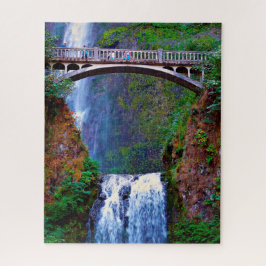 Jigsaws Multnomah Herfst Columbia River. Legpuzzel