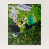Jigsaws Plitvice lakes Kroatië. Legpuzzel (Verticaal)