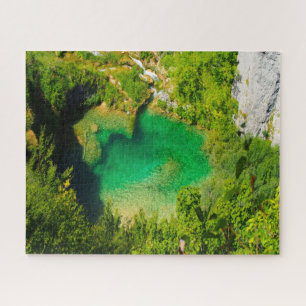 Jigsaws Plivicer lakes Kroatië. Legpuzzel
