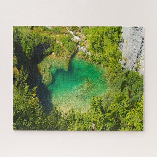 Jigsaws Plivicer lakes Kroatië. Legpuzzel (Horizontaal)
