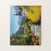 Jigsaws Ramsau Church bovenin Beieren. Legpuzzel (Verticaal)