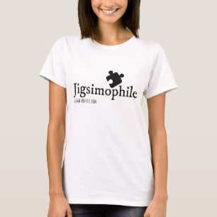 Jigsimophile Funny Nerd Term for Jigzaag Puzzle Fa T-shirt