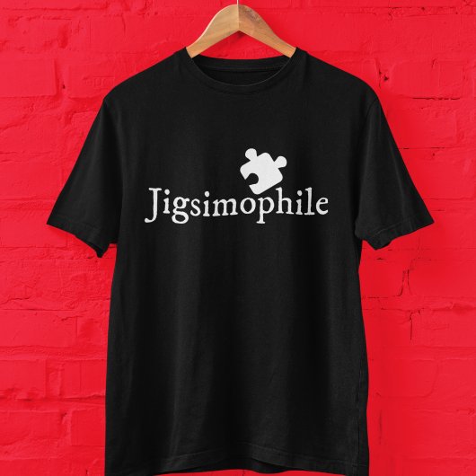 Jigsimophile Schattigee Wetenschappelijke Jigsaw P T-shirt
