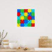 jigzaag-313586 puzzel puzzelstuk puz poster (Keuken)