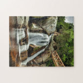 Jigzaag Africa Waterfall Oranje Water. Legpuzzel (Horizontaal)