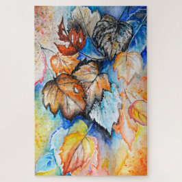 Jigzaag Auzzle Leaves tekenen Legpuzzel