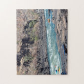 Jigzaag Canoeing op de rivier de Zambezi. Legpuzzel (Verticaal)