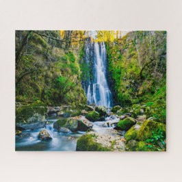 Jigzaag Cascade Herfsten Mission British Columbia. Legpuzzel