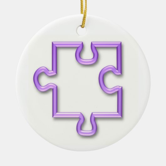 Jigzaag Cutout Ornament (Voorkant)
