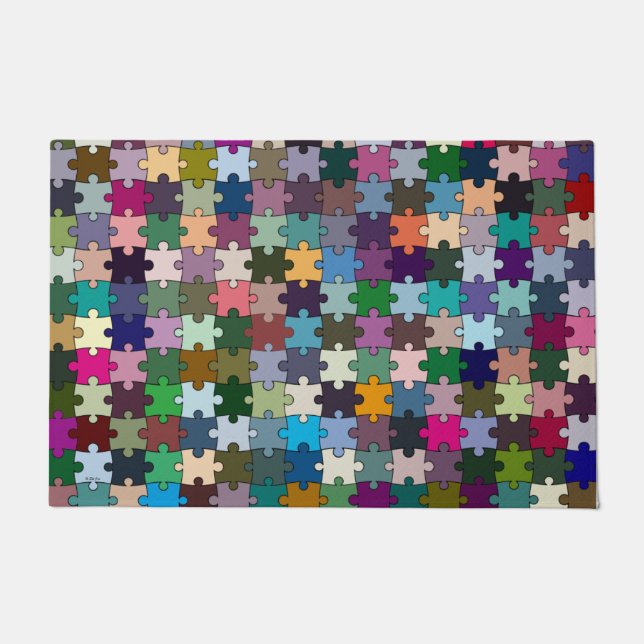 Jigzaag Doormat Deurmat (Voorkant)