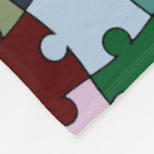 Jigzaag Fleece Blanket Deken (Hoek)