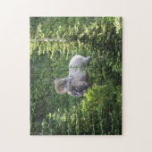 Jigzaag Glacier National Park Montana. Legpuzzel (Verticaal)