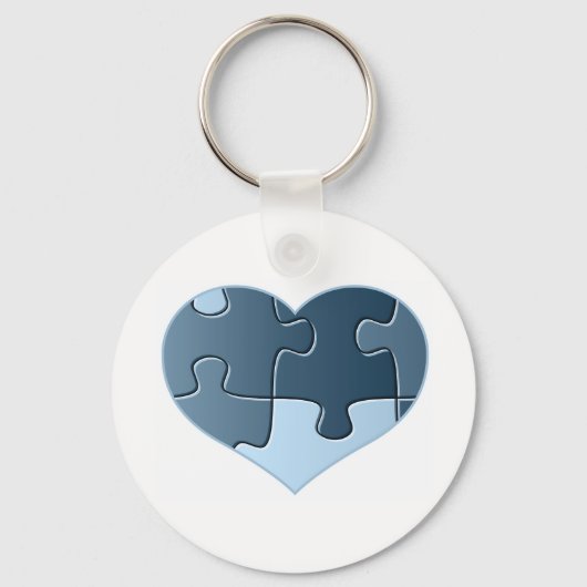 Jigzaag Heart Keychain (Voorkant)