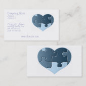 Jigzaag Heart Visitekaartje (Voorkant / Achterkant)