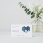 Jigzaag Heart Visitekaartje (Staand voorkant)