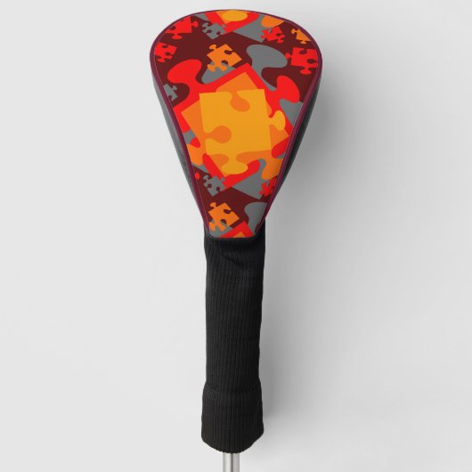 Jigzaag Jumble Golfheadcover (Voorkant)