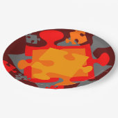 Jigzaag Jumble Papieren Bordje (Gekanteld)