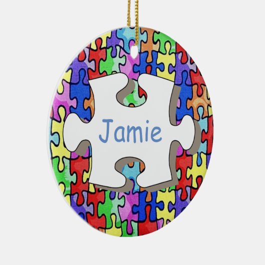 Jigzaag Keramisch Ornament (Rechts)