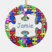 Jigzaag Keramisch Ornament (Voorkant)