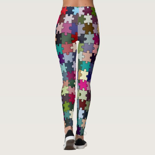Jigzaag-Leggings Leggings (Achterkant)