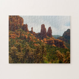 Jigzaag, mooie Sedona woestijn, rode Rocks Legpuzzel