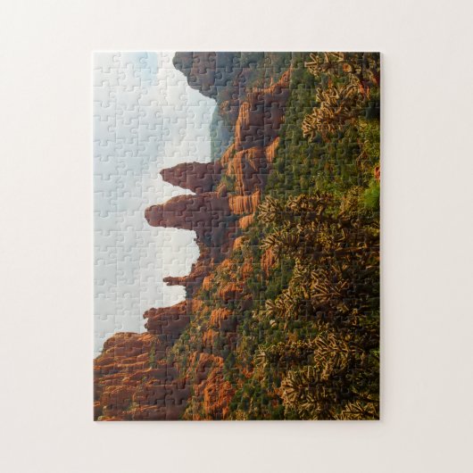 Jigzaag, mooie Sedona woestijn, rode Rocks Legpuzzel (Verticaal)