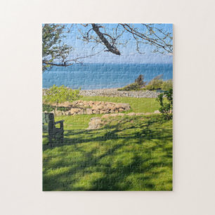 Jigzaag - over het zee in Barmouth in Wales Legpuzzel