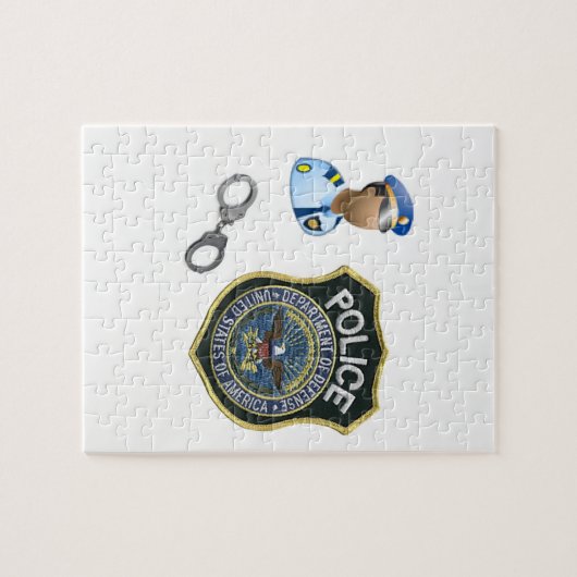 Jigzaag Policeman Legpuzzel (Horizontaal)