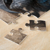 Jigzaag puzzel schatblauwe Hyacinth Macaw parrot Legpuzzel (Zijkant)