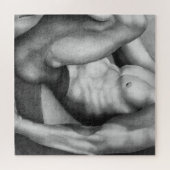 Jigzaag Puzzle 20x20 Art Male Bodybuilder Tekening Legpuzzel (Horizontaal)