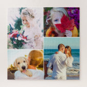 Jigzaag Puzzle 4 Foto's gewond Legpuzzel (Verticaal)