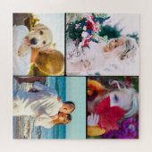 Jigzaag Puzzle 4 Foto's gewond Legpuzzel (Horizontaal)