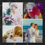Jigzaag Puzzle 4 Foto's gewond Legpuzzel<br><div class="desc">Maak je foto's leuk met deze witte,  gepersonaliseerde 4 afgeronde foto's puzzel.</div>