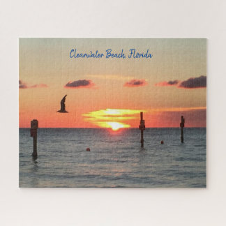 Jigzaag Puzzle a Clearwater Beach sunset Legpuzzel