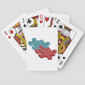 Jigzaag Puzzle-artikelen die kaarten afspelen (Achterkant)